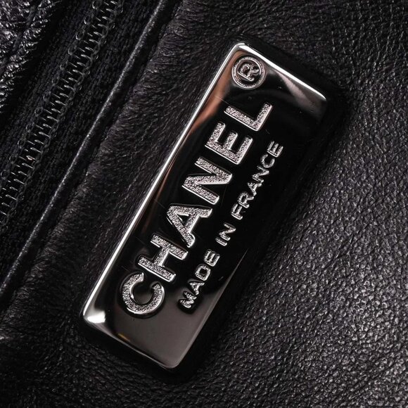 Chanel Black Calfskin Luxury Line Accordion Flap Handbag 196345 - Picture 7 of 9